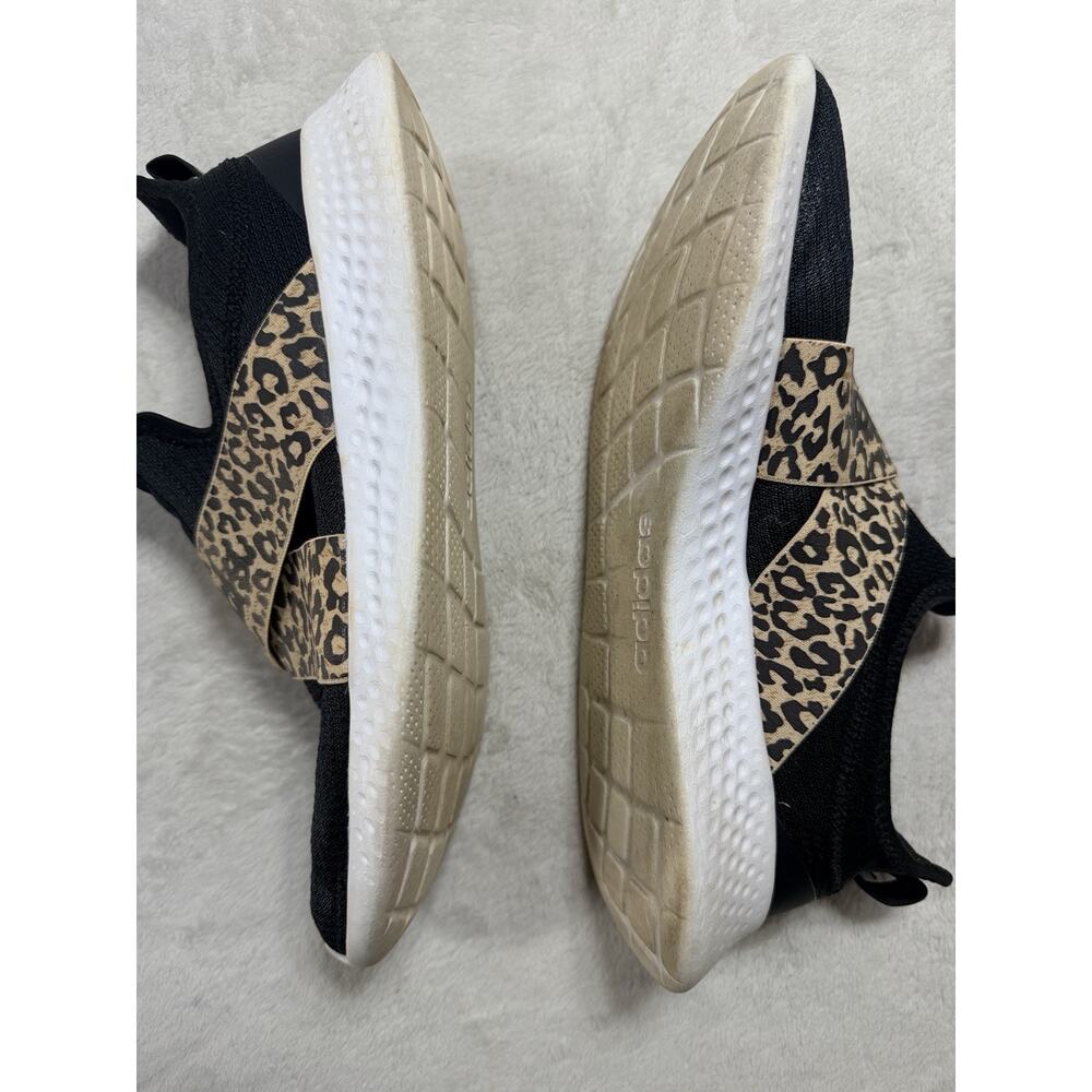 Adidas Puremotion Adapt Running Shoes Black Leopard Strap Women Size 10 Sneaker - Picture 6 of 9